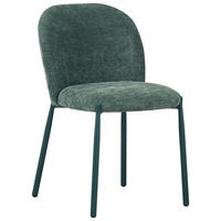 STUHL  Stoffauswahl Struktur  - Grün, Design, Textil/Metall (46/80/60cm) - Stylife