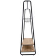 GARDEROBENSTÄNDER in Naturfarben, Schwarz 100/160/45 cm   - Schwarz/Naturfarben, Basics, Holzwerkstoff/Metall (100/160/45cm) - Xora
