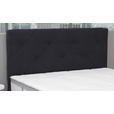 BOXSPRINGBETT 180/200 cm  in Dunkelblau  - Chromfarben/Dunkelblau, KONVENTIONELL, Kunststoff/Textil (180/200cm) - Carryhome