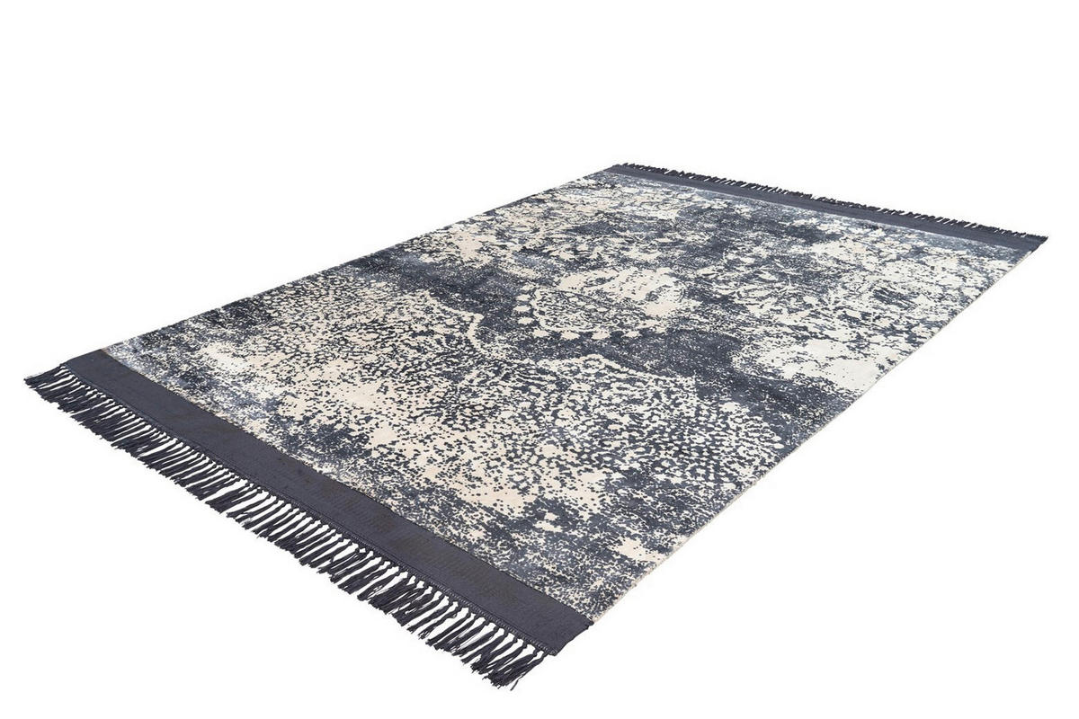 FLACHWEBETEPPICH 200/290 cm Dolce Vita 125 Grau, Weiß  - Weiß/Grau, Design, Textil (200/290cm) - Novel