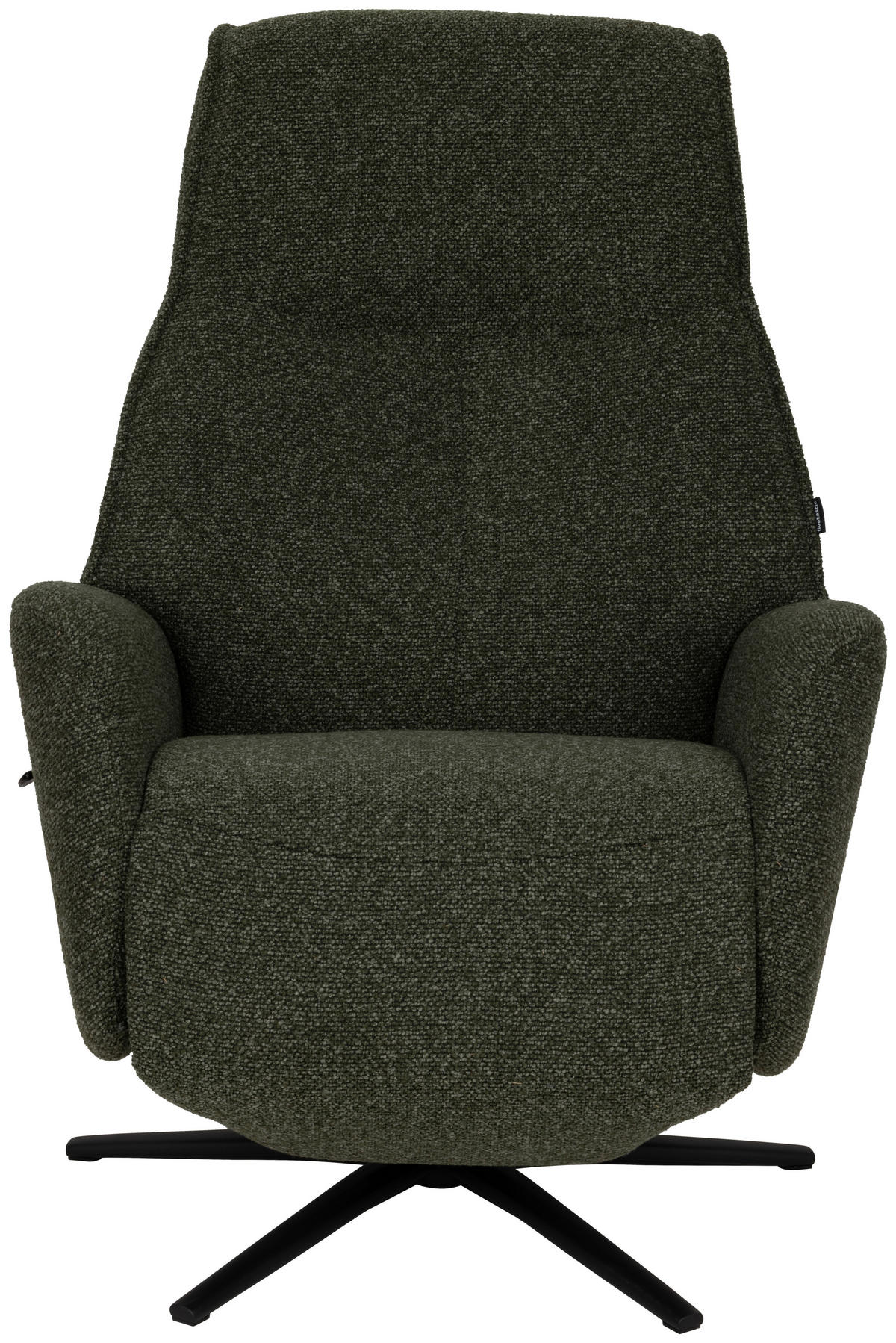 RELAXSESSEL Webstoff    - Dunkelgrün/Schwarz, Design, Holz/Textil (77/112/86cm) - Livetastic