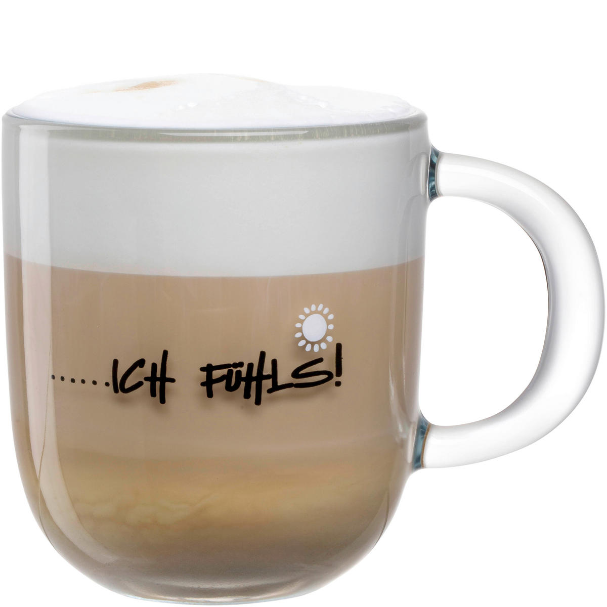 TASSE EMOZIONE   400 ml  - Transparent/Hellgrau, Basics, Glas (12,5/10,0/8,7cm) - Leonardo