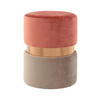 HOCKER Kiefer Taupe, Dunkelrosa  - Taupe/Dunkelrosa, LIFESTYLE, Holz/Kunststoff (35/46/35cm) - Kayoom