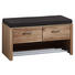 GARDEROBENBANK 93/48/38 cm - Edelstahlfarben/Eichefarben, Natur, Holz/Holzwerkstoff (93/48/38cm) - Voleo GARDEROBENBANK 93/48/38 cm - Edelstahlfarben/Eichefarben, Natur, Holz/Holzwerkstoff (93/48/38cm) - Voleo