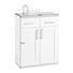 KOMMODE 76/91/38 cm - Eichefarben/Silberfarben, LIFESTYLE, Holzwerkstoff/Kunststoff (76/91/38cm) - Xora KOMMODE 76/91/38 cm - Eichefarben/Silberfarben, LIFESTYLE, Holzwerkstoff/Kunststoff (76/91/38cm) - Xora