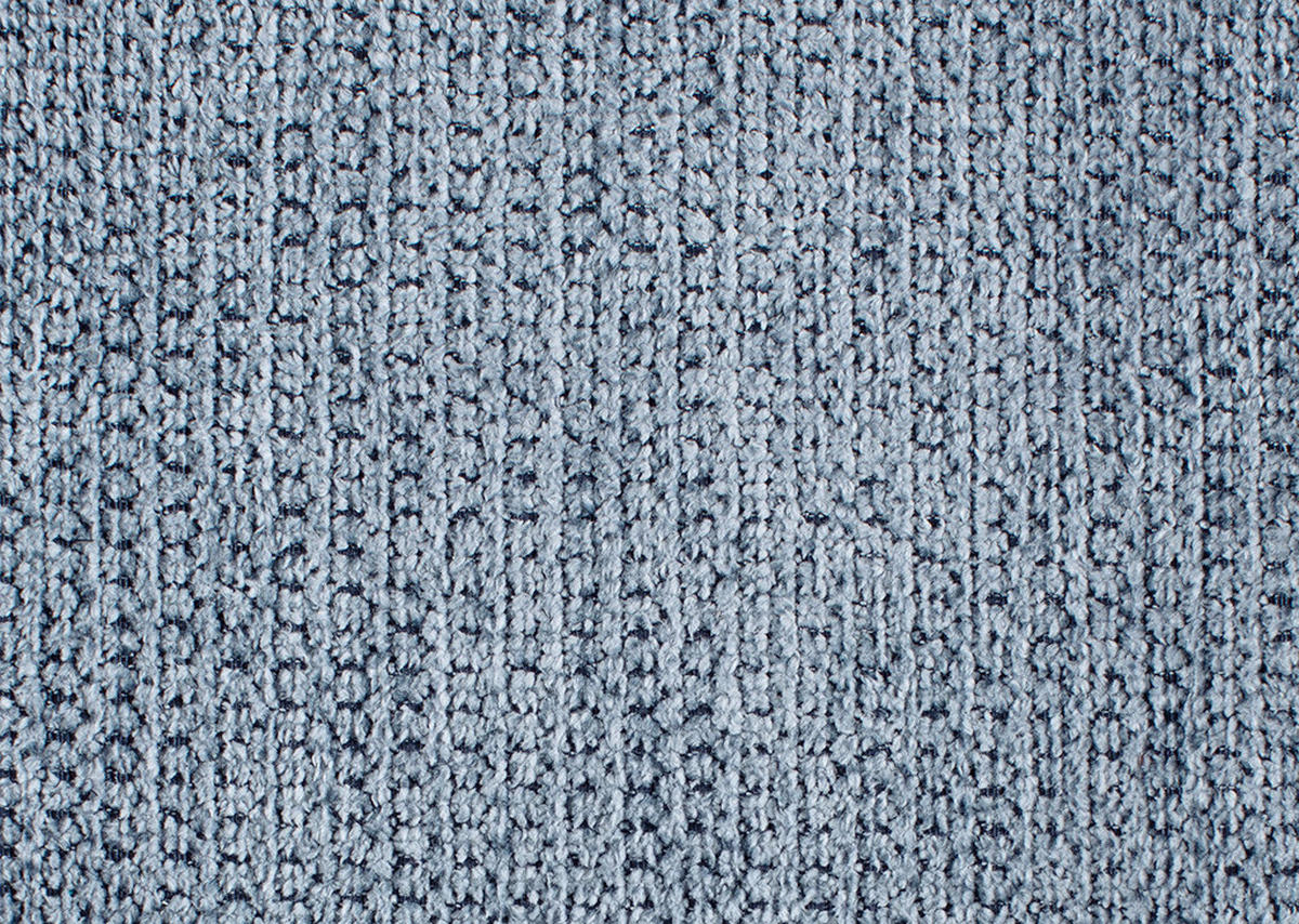 HOCKER in Textil Blau  - Blau/Schwarz, Design, Textil/Metall (138/44/67cm) - Beldomo Style