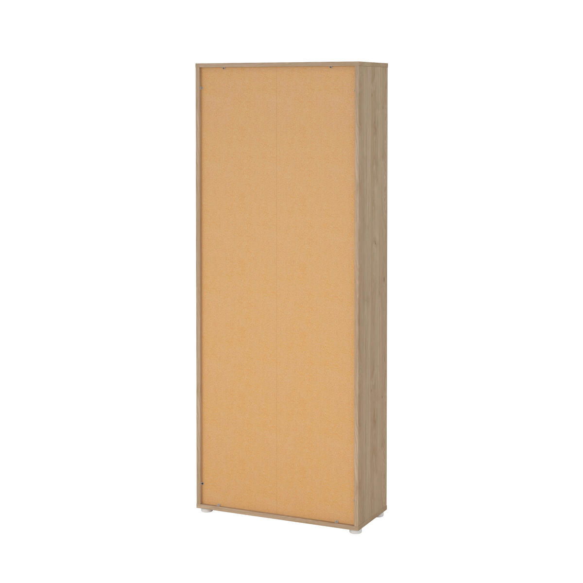 REGÁL, bílá, barvy dubu, 79,6/34,3/204,7 cm - bílá/barvy dubu, Moderní, kompozitní dřevo/plast (79,6/34,3/204,7cm) - MID.YOU
