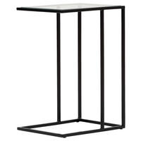 BEISTELLTISCH Metall, Glas 45/35/65 cm  - Schwarz, Design, Glas/Metall (45/35/65cm) - Novel