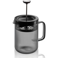 KAFFEEBEREITER  - Silberfarben/Schwarz, KONVENTIONELL, Glas/Kunststoff (15/9,5/14cm) - Gefu