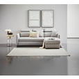 ECKSOFA  in Flachgewebe Grau  - Schwarz/Grau, MODERN, Kunststoff/Textil (182/237cm) - Carryhome