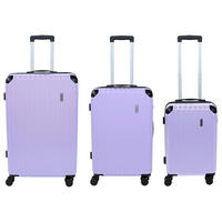 REISEKOFFERSET Lila 3-teilig  - Lila, Basics, Kunststoff/Textil - Novel