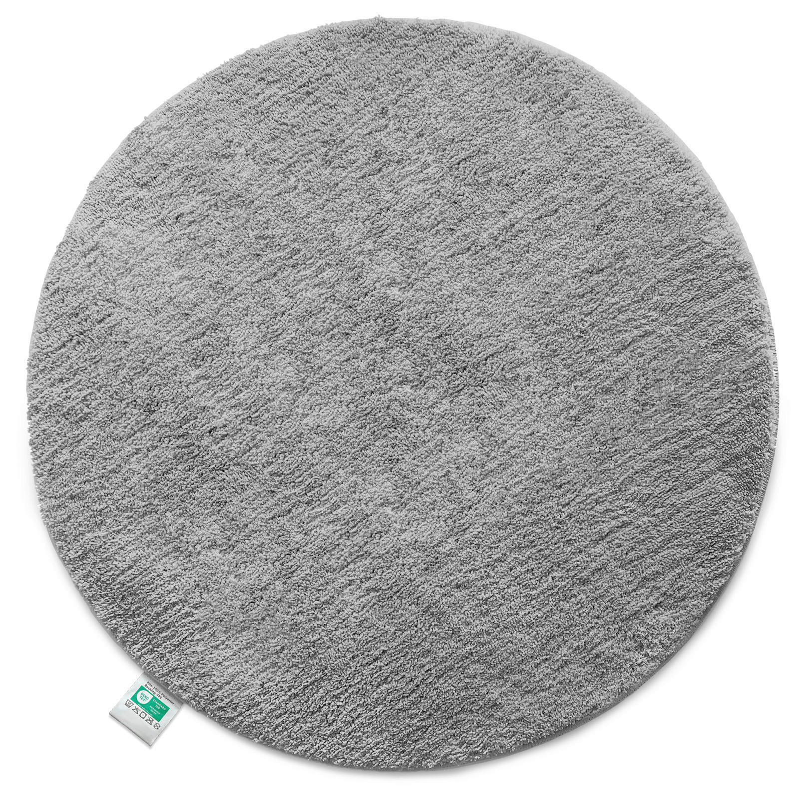 BADEMATTE Silberfarben 95 cm  - Silberfarben, Basics, Kunststoff/Textil (95cm) - Floordirekt