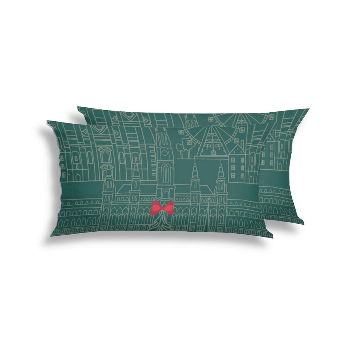 KOPFPOLSTERBEZUG 40/80 cm  - Smaragdgrün, Basics, Textil (40/80cm) - Florella