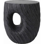 BEISTELLTISCH Schwarz formgebogen  - Schwarz, LIFESTYLE, Kunststoff (36,6/40,8/28,6cm) - Ambia Home