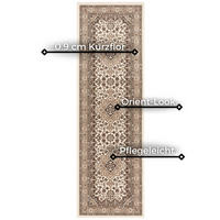 FLACHWEBETEPPICH Wohnzimmer 80/250 cm Mirkan Multicolor, Beige rechteckig  - Beige/Multicolor, Basics, Kunststoff/Textil (80/250cm) - Hanse Home
