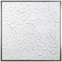 ULJANA SLIKA  85/85 cm       - bela/srebrna, Trendi, tekstil/pločasti materijal (85/85cm) - Monee