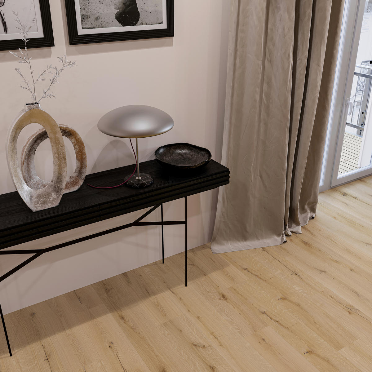 VINYLBODEN Barlinek SPC Honey Oak  per  m² - Eichefarben, Design, Kunststoff (19,8/0,55/123,4cm) - Barlinek