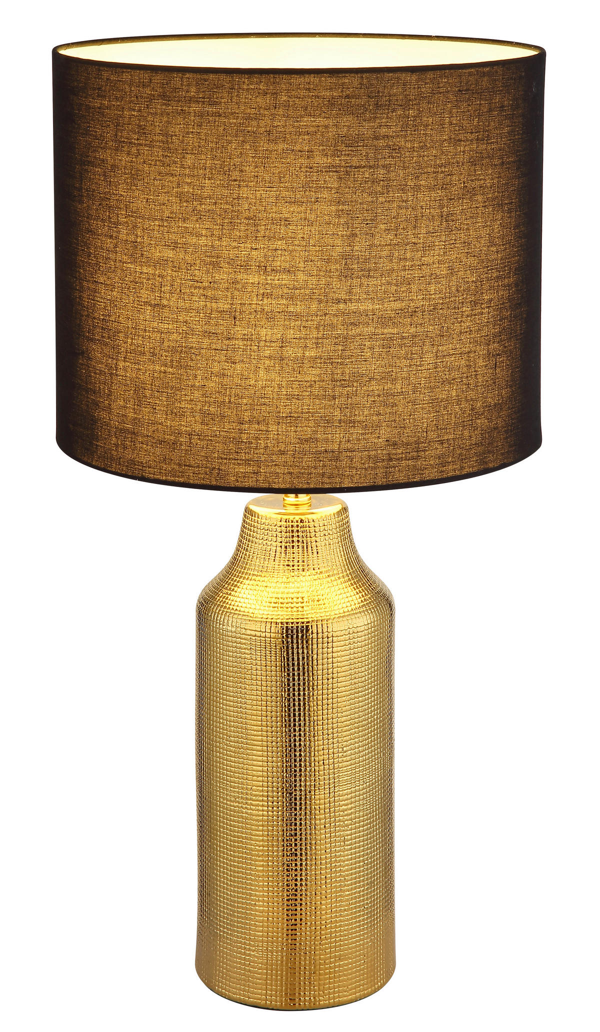 TISCHLEUCHTE - Weiss/Goldfarben, Basics, Keramik/Kunststoff (30,5/61cm) - Globo