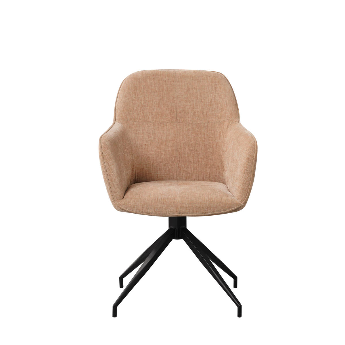 STOLIČKA S PODRÚČKAMI, ženilka, béžová - čierna/béžová, Modern, kov/textil (59/88/60cm) - MID.YOU