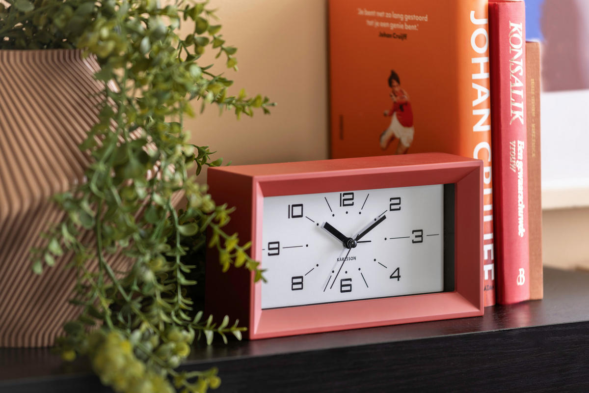 WANDUHR  Rostfarben  - Rostfarben, Basics, Kunststoff (20/11/6cm) - Karlsson