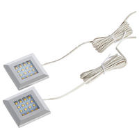 LED-SPOT-SET 5,5/1/5,5 cm   - Schwarz/Weiß, KONVENTIONELL, Kunststoff (5,5/1/5,5cm) - Livetastic
