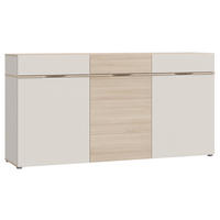 SIDEBOARD  174,6/88,4/41 cm 3 Schublade(n)  - Sandfarben/Eichefarben, Natur, Holzwerkstoff (174,6/88,4/41cm) - Ti'me