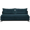 SCHLAFSOFA  in Webstoff Blau  - Blau/Schwarz, MODERN, Textil/Metall (208/73/92/102cm) - Novel