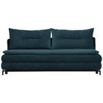 SCHLAFSOFA  in Webstoff Blau  - Blau/Schwarz, MODERN, Textil/Metall (208/73/92/102cm) - Novel