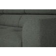 ECKSOFA in Struktur Grau 205/280 cm - Schwarz/Grau, Design, Textil/Metall (205/280cm) - Xora