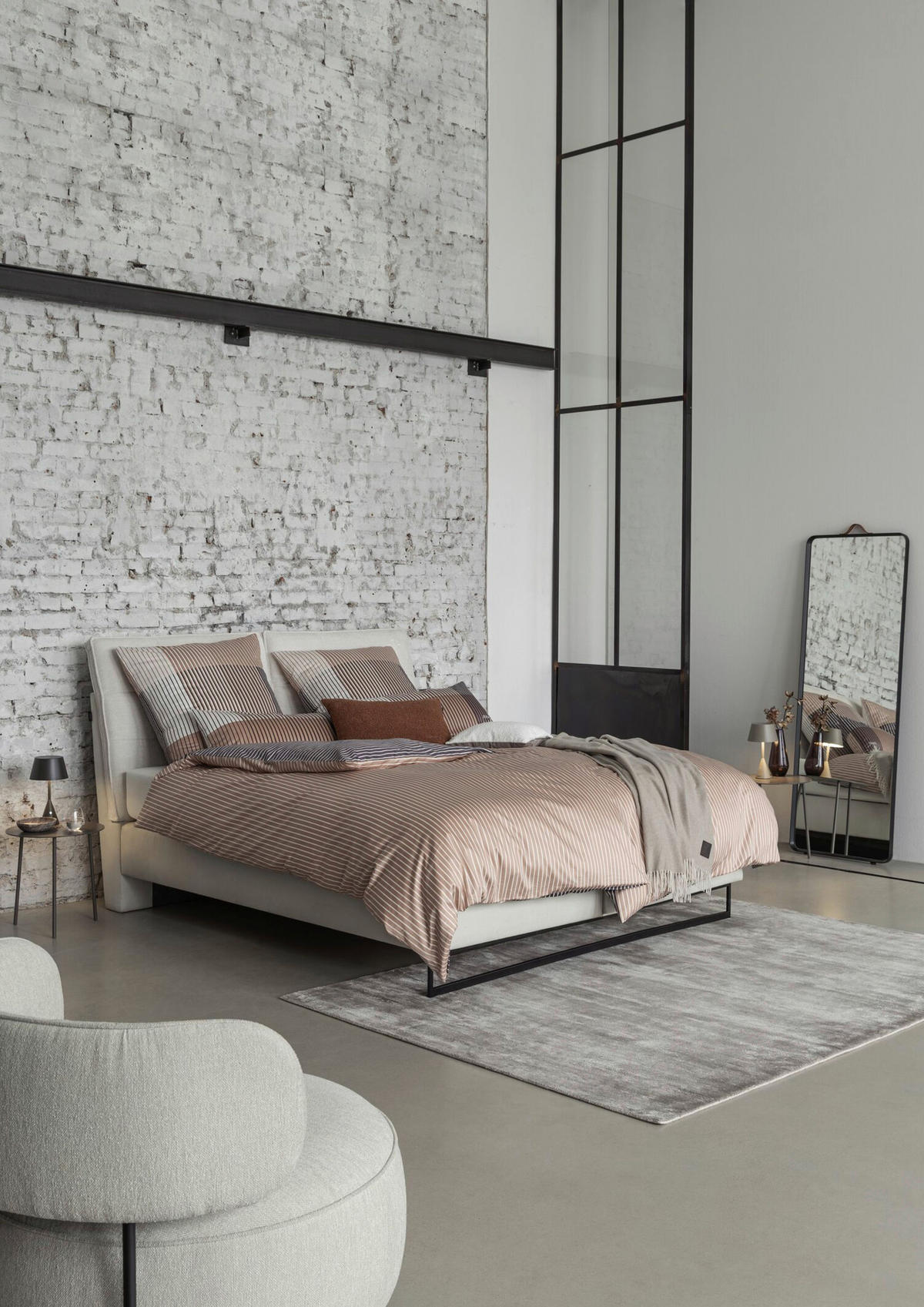 ÁGYNEMŰHUZAT-GARNITÚRA 140/200 cm  - barna, Trend, textil (140/200cm) - Joop!