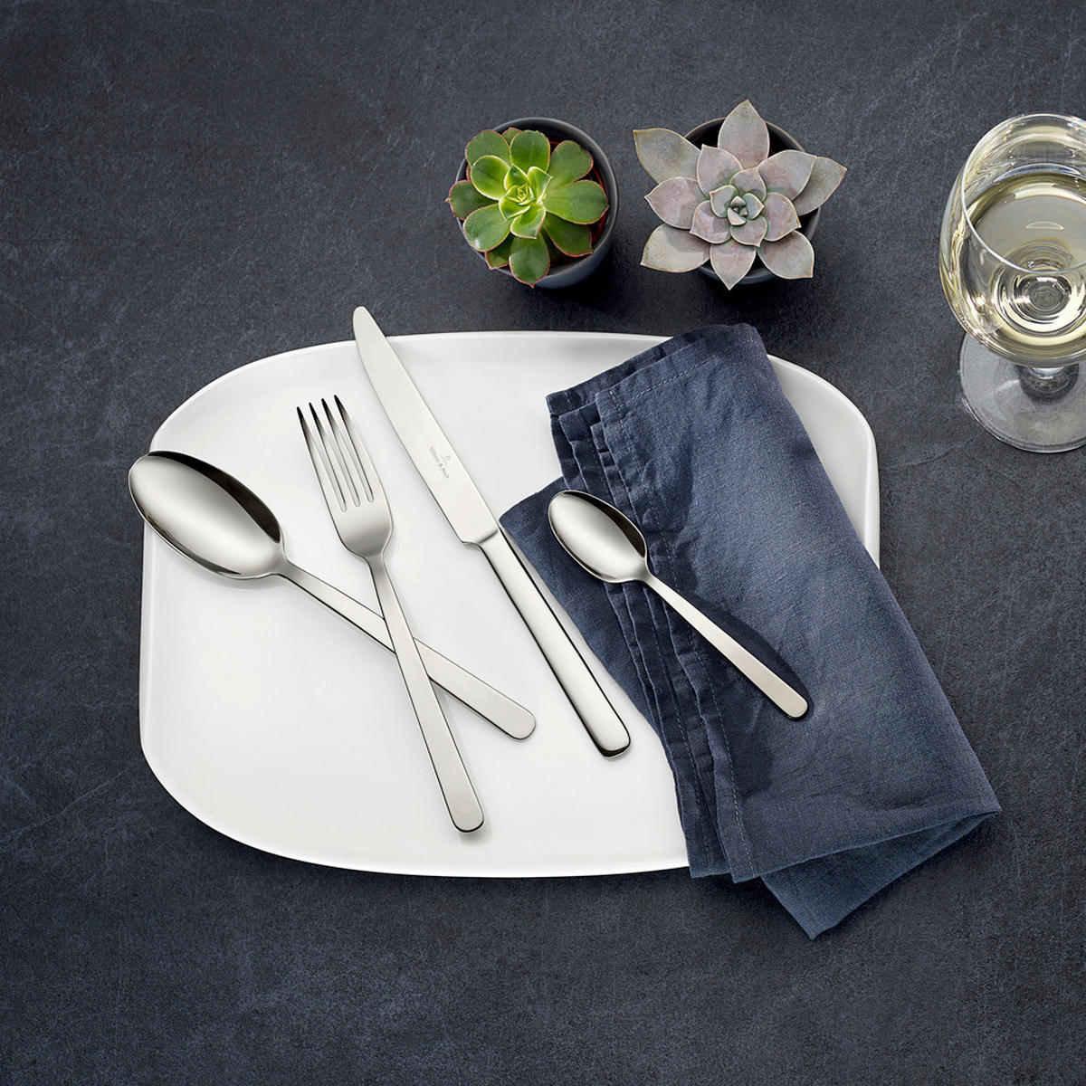 BESTECKSET Louis 24-teilig Edelstahl  - Edelstahlfarben, KONVENTIONELL, Metall - Villeroy & Boch