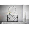 KONSOLENTISCH in Metall, Glas 120/45/77 cm    - Klar/Schwarz, Trend, Glas/Metall (120/45/77cm) - Xora