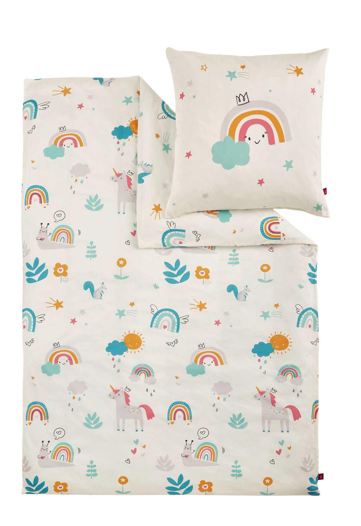 OTROŠKA POSTELJNINA 140/200 cm saten večbarvno  - večbarvno, Konvencionalno, tekstil (140/200cm) - S. Oliver