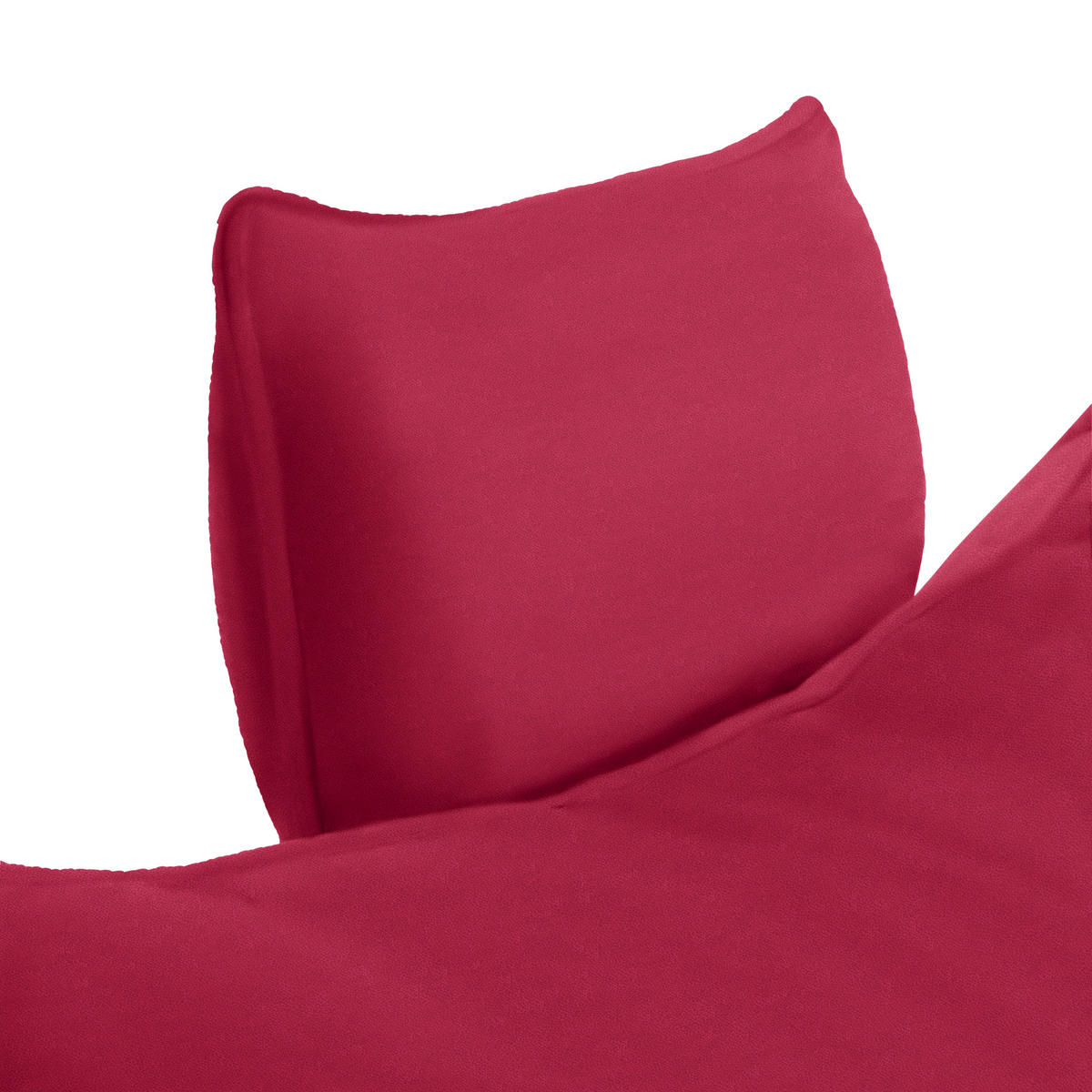 ECKSOFA PRATO Rot Flachgewebe  - Rot/Schwarz, MODERN, Textil/Metall (292/176cm) - MID.YOU