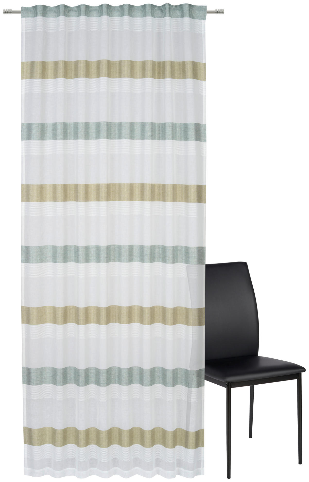 GOTOVA ZAVJESA zelena 135/245 cm   - zelena, Basics, tekstil (135/245cm) - Esposa