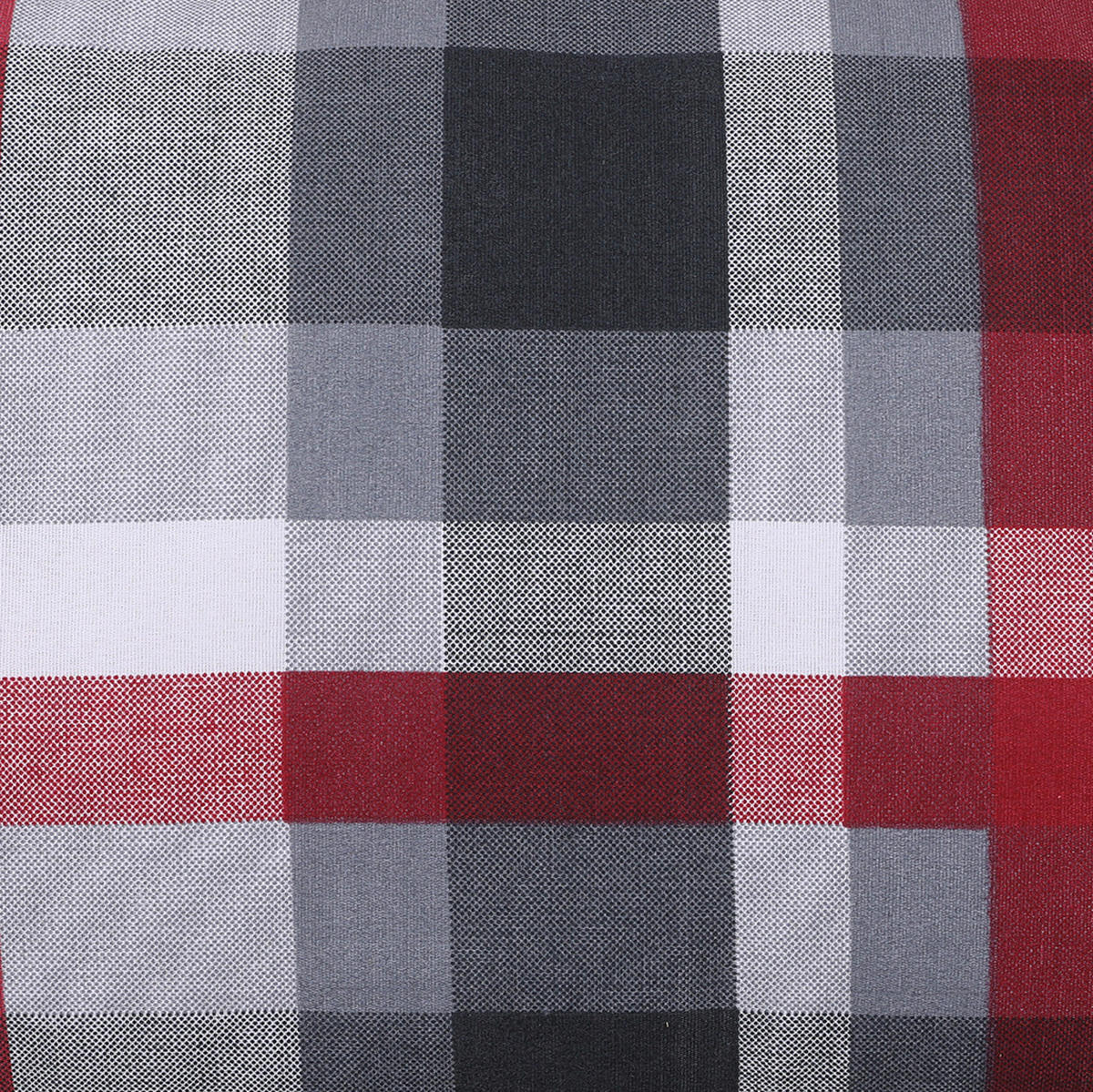 BIERBANKAUFLAGE Karo  - Anthrazit/Rot, Basics, Textil (220/4/25cm)