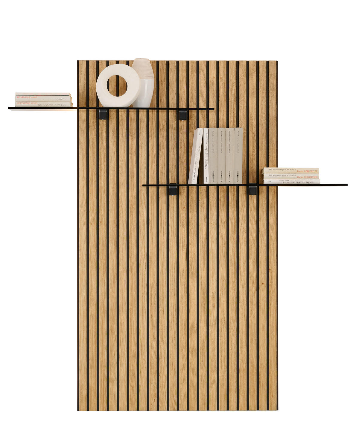 WANDPANEEL Eichefarben  80(130)/160/28 cm  - Eichefarben, Design, Glas/Holz (80(130)/160/28cm) - Dieter Knoll