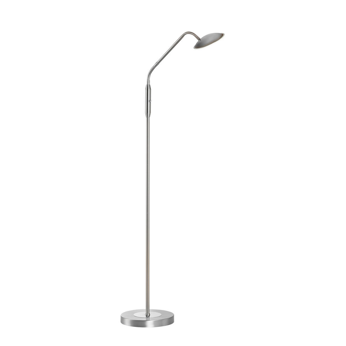 LED BORDSLAMPA - nickelfärgad, Klassisk, metall (23/135cm) - Fischer & Honsel