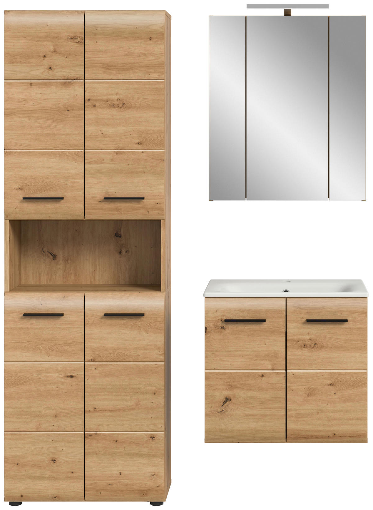 BADRUM 120 cm  - vit/svart, Basics, trämaterial/plast (120cm) - MID.YOU