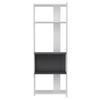 REGAL  58,6/165/26,8 cm Anthrazit, Weiss  - Weiss/Anthrazit, Design, Holzwerkstoff (58,6/165/26,8cm) - MID.YOU