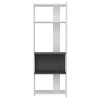 REGAL  58,6/165/26,8 cm Anthrazit, Weiss  - Weiss/Anthrazit, Design, Holzwerkstoff (58,6/165/26,8cm) - MID.YOU