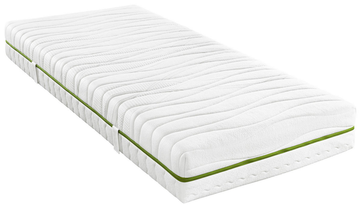 GEL-TASCHENFEDERKERNMATRATZE 80/200 cm Höhe ca. 22 cm 7 -Zonen - Weiß, Basics, Textil (80/200cm) - Valnatura