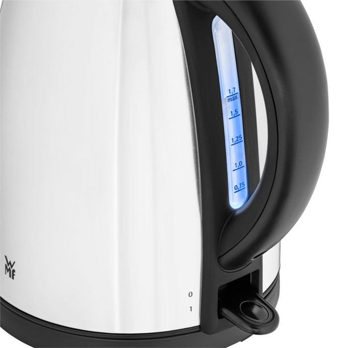 WASSERKOCHER Bueno 1.7 L  - Silberfarben/Schwarz, Design, Metall (21,6/16,4/23,8cm) - WMF