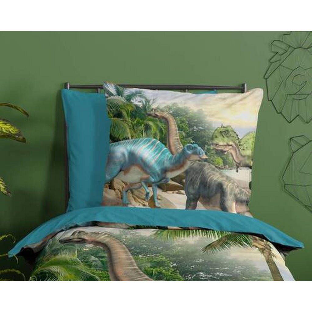 Thumbnail - Xxxl Jugendbettwäsche Neneh, Mehrfarbig, Textil, Dinosaurier, 135x200 cm, bügelleicht, Schlaftextilien, Bettwäsche, Kind...