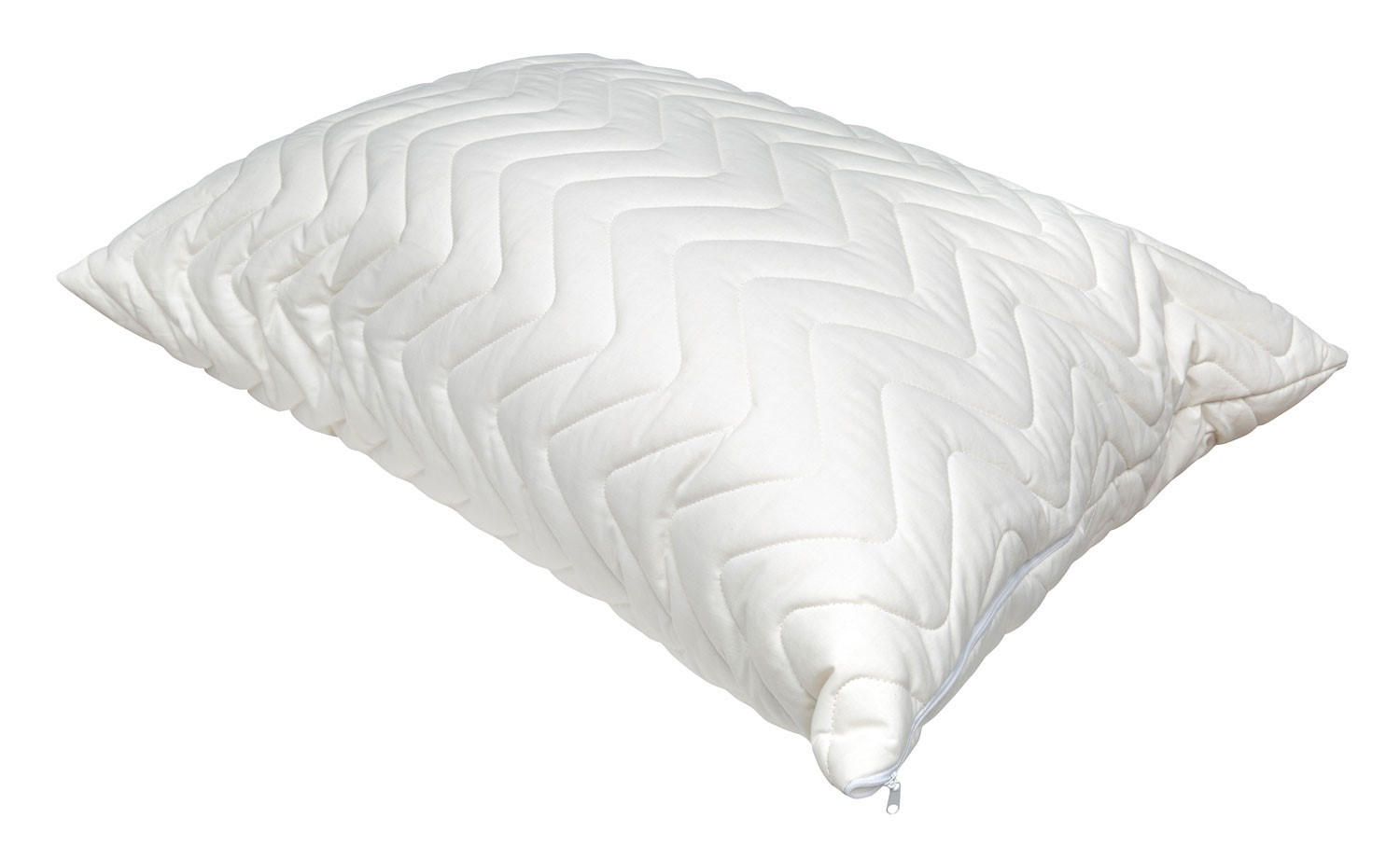 VZGLAVNIK LINO  - bela, Basics, tekstil/naravni materiali (60/80cm) - Sleeptex
