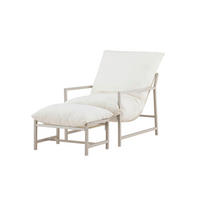 LOUNGEFÅTÖLJ  - beige, Modern, metall/textil (67/68/86cm) - Gardenson