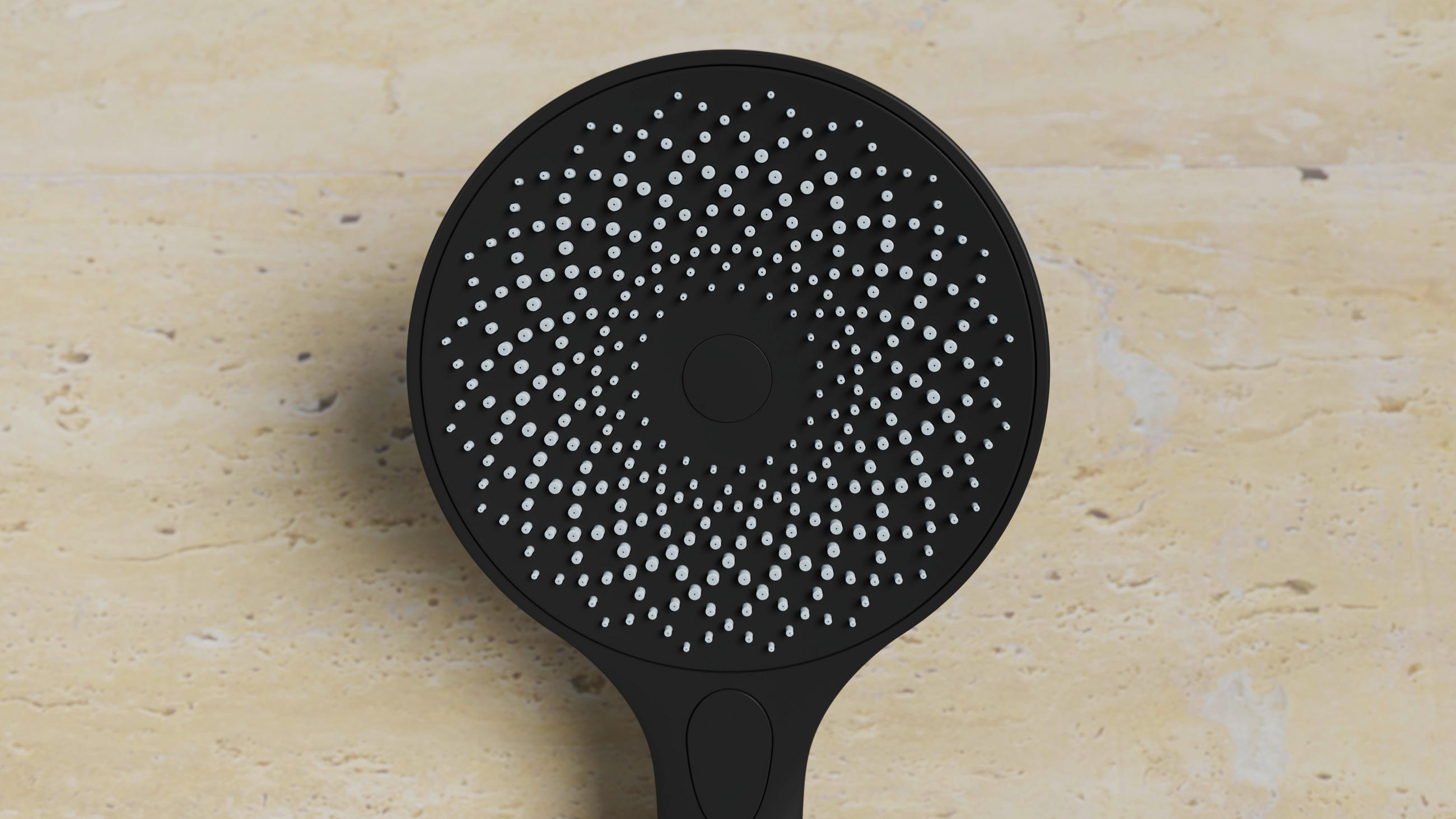 Thumbnail - Schütte Duschkopf Capri, Schwarz, Kunststoff, 12.7x26.3x2 cm, Badezimmer, Baden & Duschen, Duschköpfe & Duschschläuche