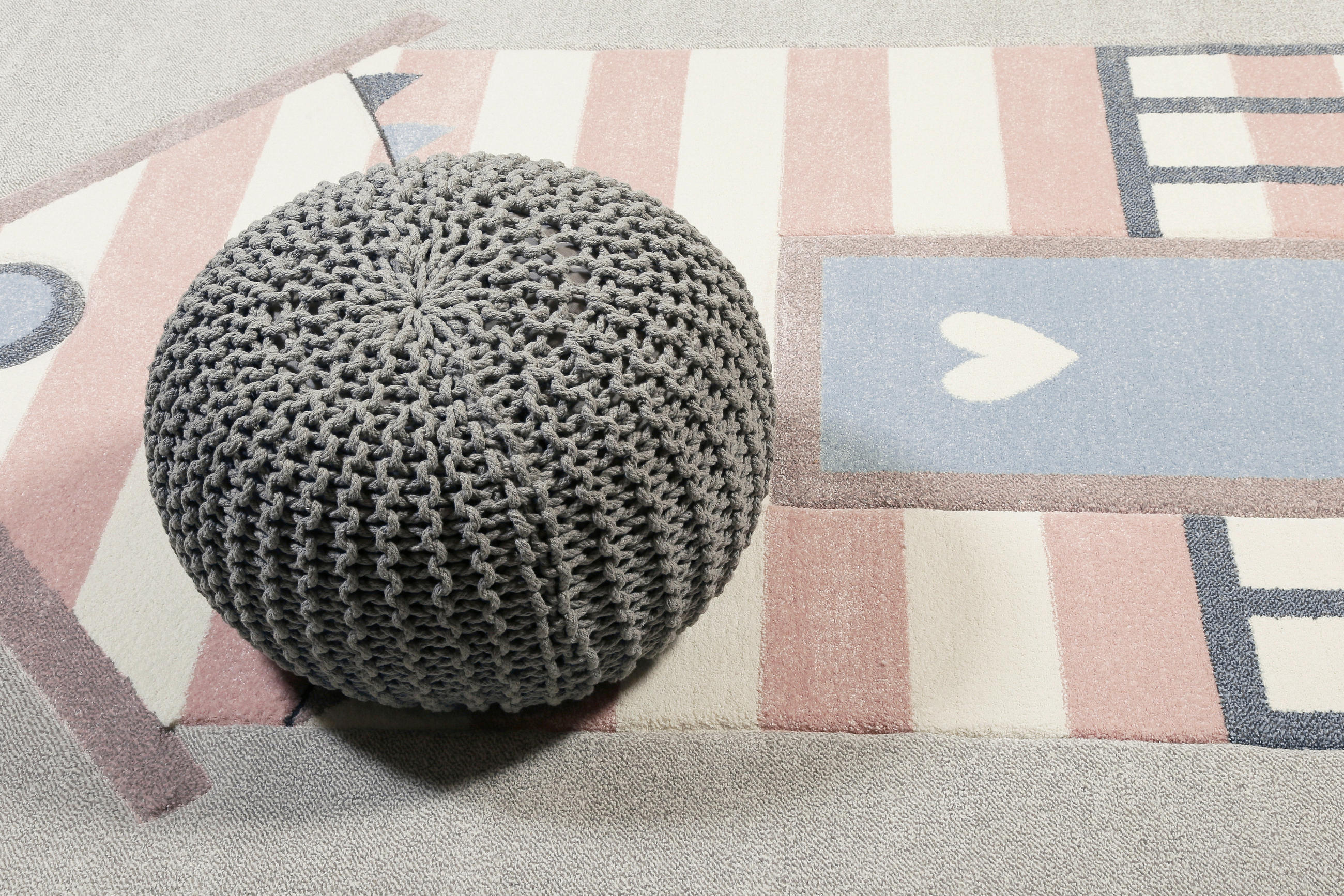 KINDERTEPPICH 120/170 cm Sea Castle  - Hellgrau/Rosa, Trend, Textil (120/170cm) - Sigikid