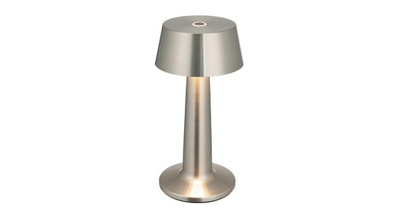 AKKU-TISCHLEUCHTE Aniara 11/22,1 cm  - Silberfarben, Basics, Metall (11/22,1cm) - Novel