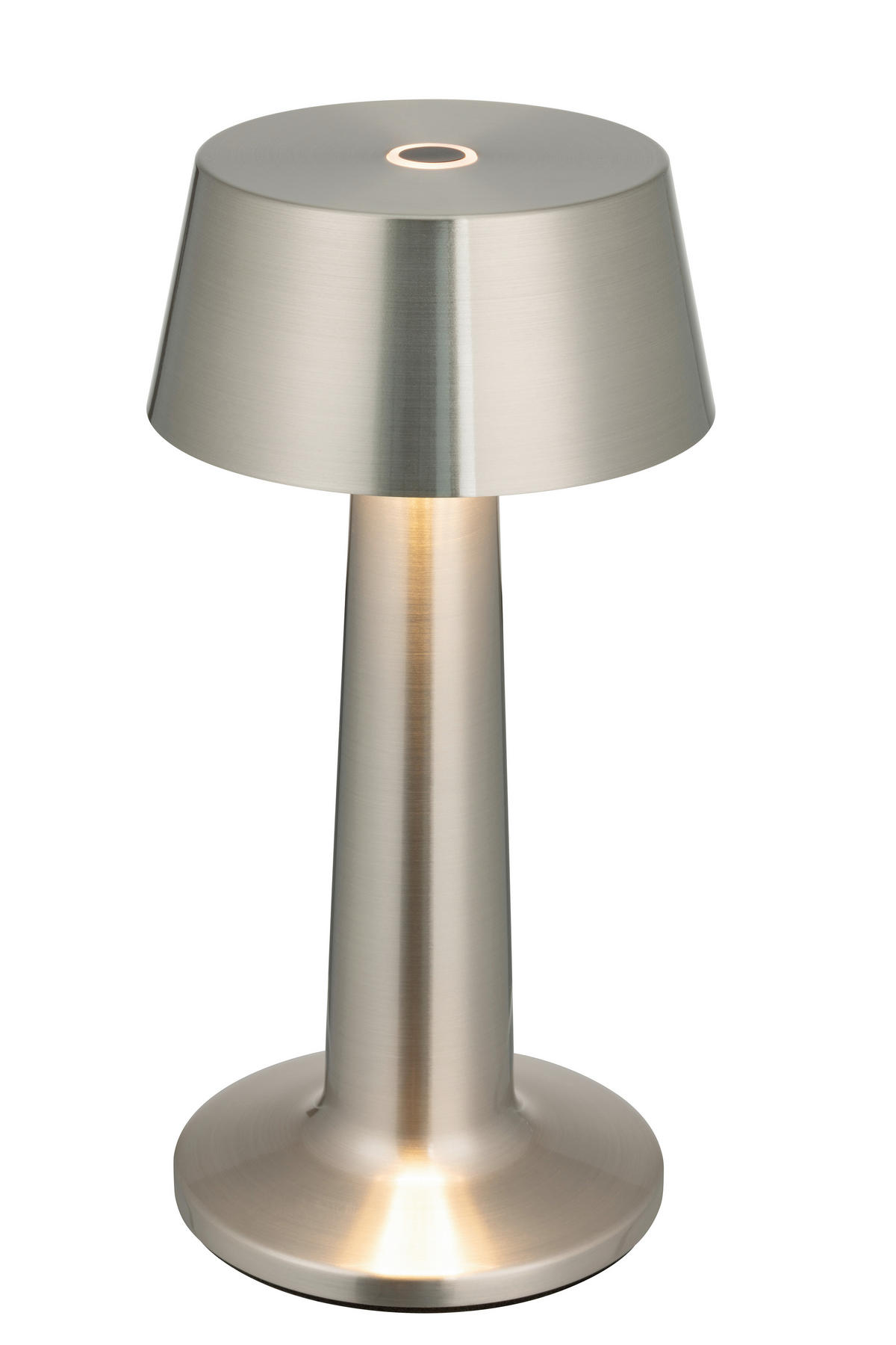 AKKU-TISCHLEUCHTE Aniara 11/22,1 cm  - Silberfarben, Basics, Metall (11/22,1cm) - Novel